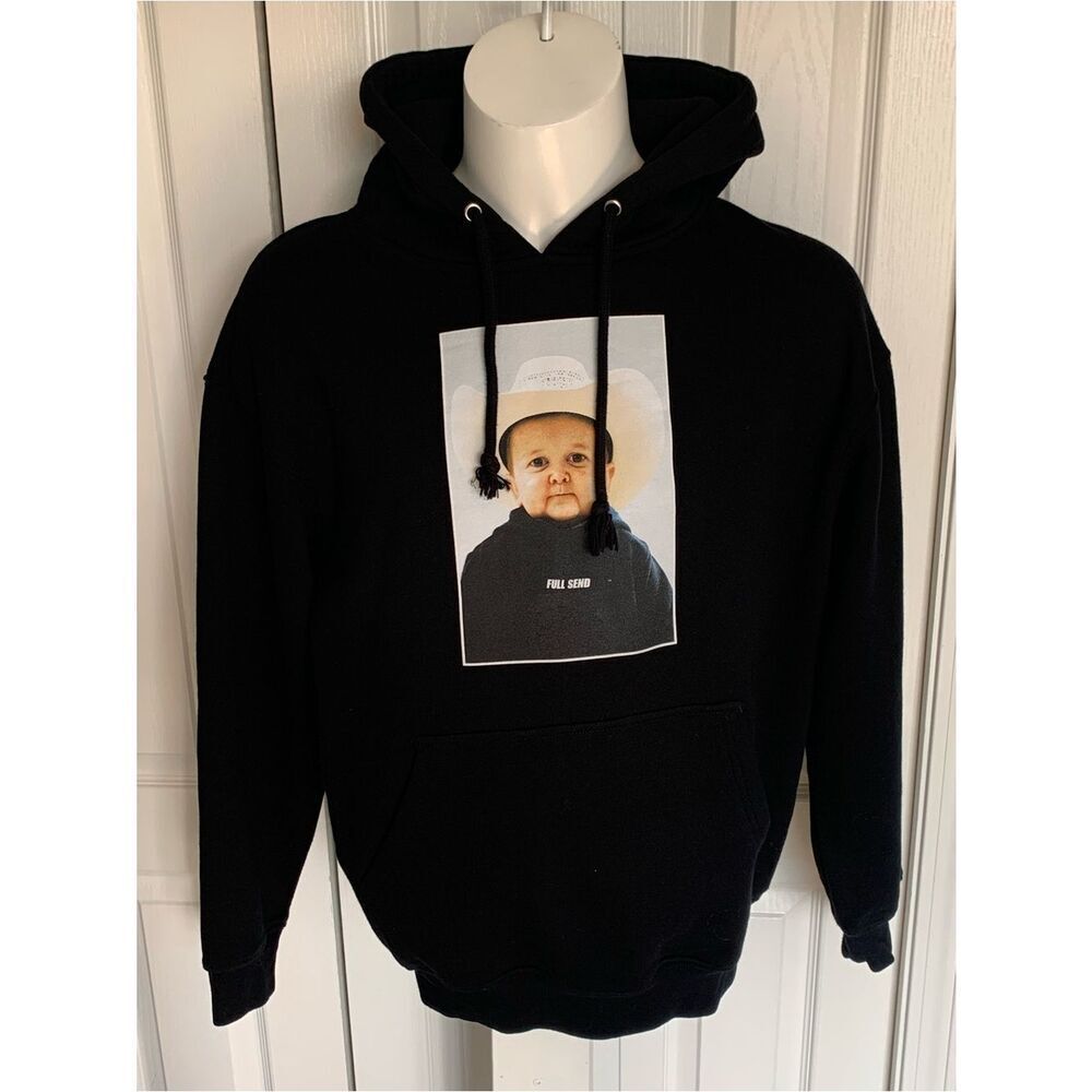 Full Send Black Hoodie with Hesbulla Graphic.